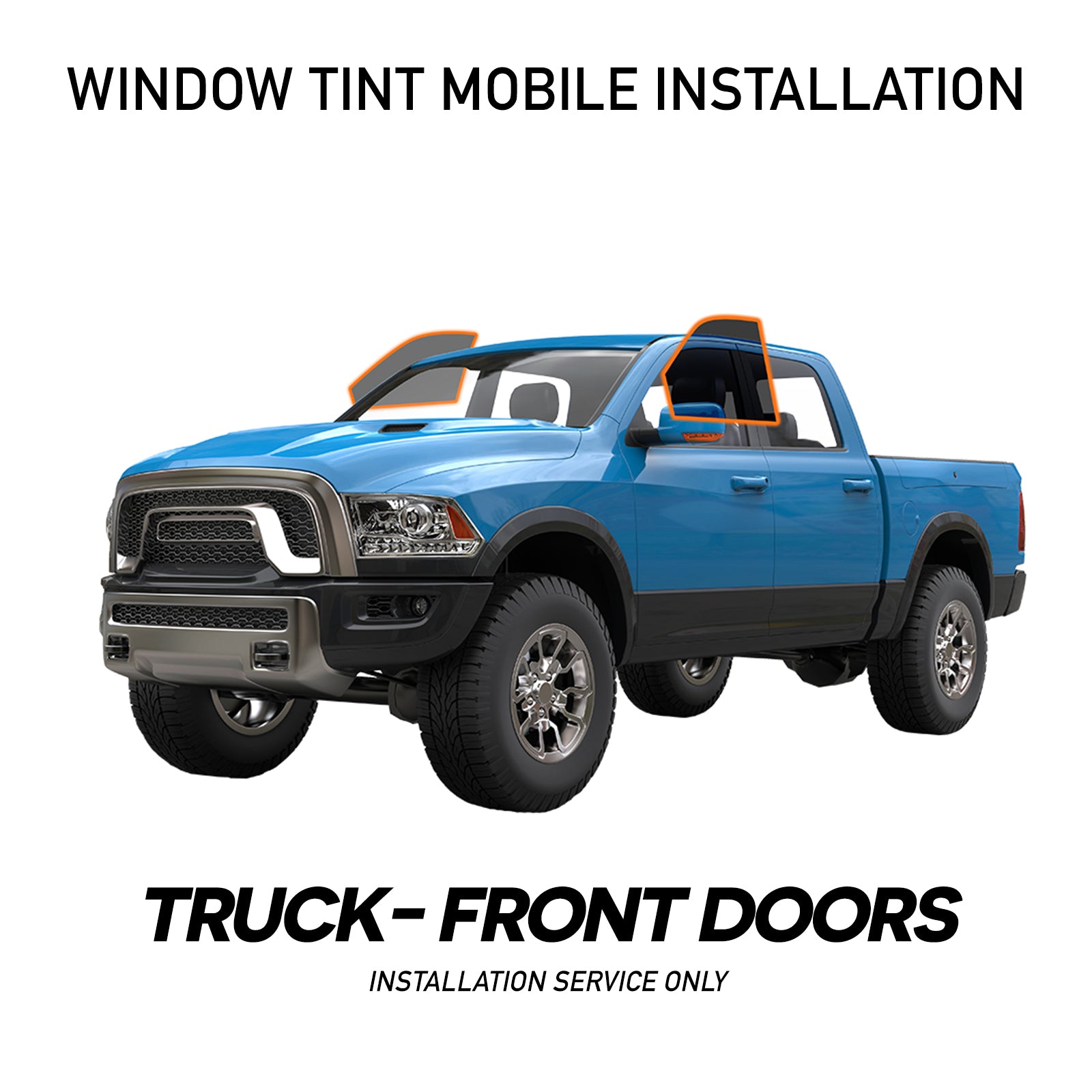 Truck Front Doors Tint Install – MotoShield Pro