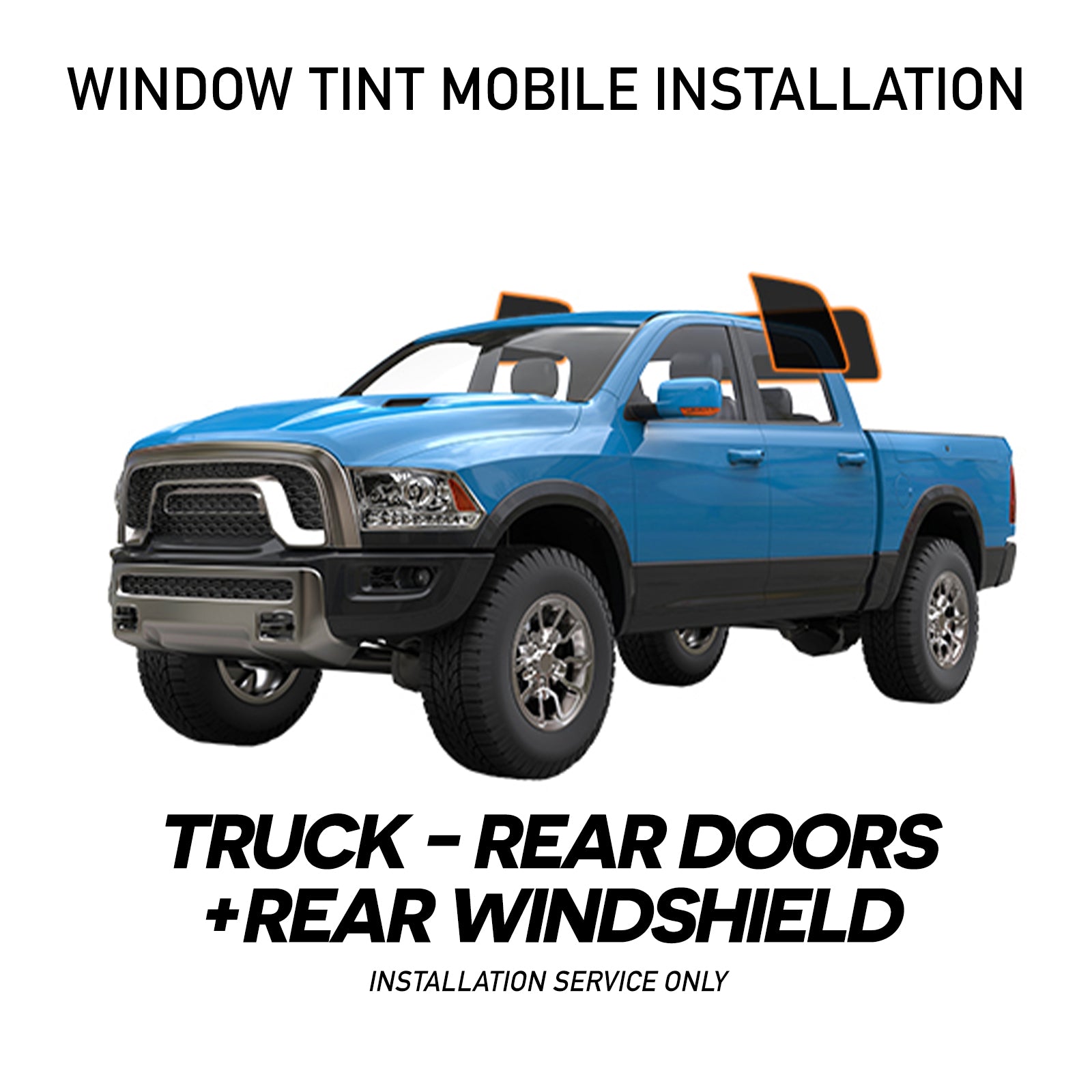 Truck Rear &amp; Back Windshield Tint – MotoShield Pro