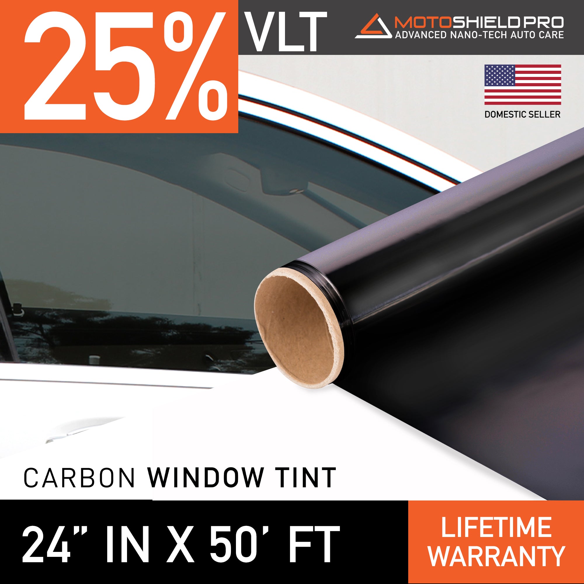 MotoShield Pro Carbon Window Tint - 24