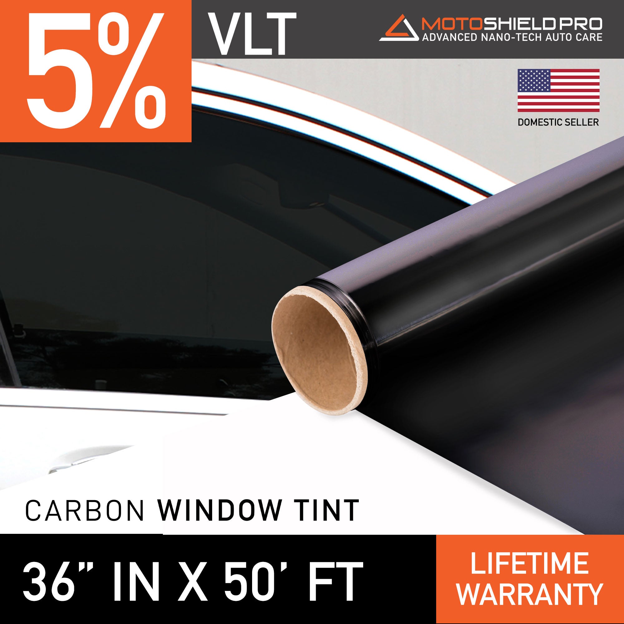 MotoShield Pro Carbon Window Tint - 36