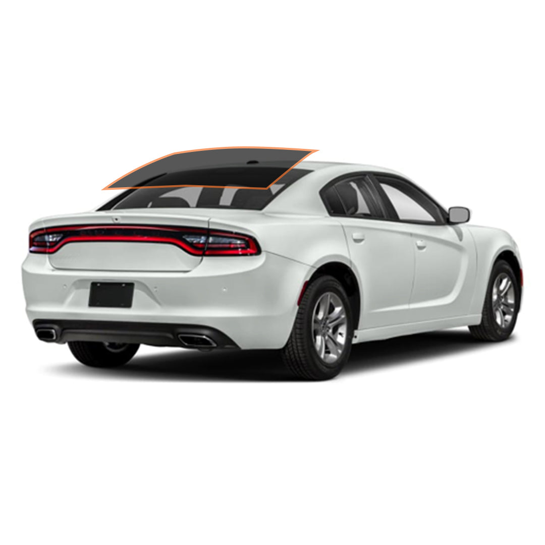 PRECUT CERAMIC WINDOW TINT FILM FOR 2015-2020 DODGE CHARGER — (REAR WINDSHIELD 5%)