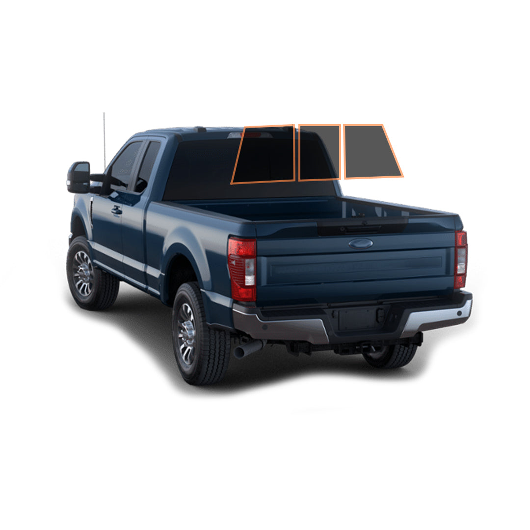 2021 FORD F250 EXTENDED CAB — (3PC REAR WINDSHIELD 25%) + LIFETIME WARRANTY