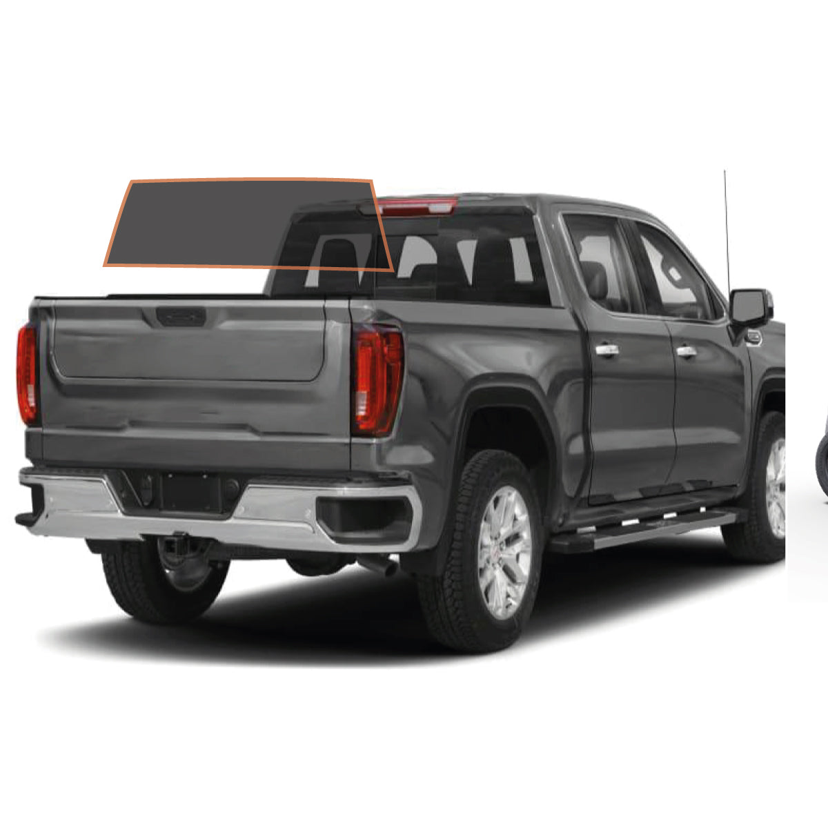 MOTOSHIELD PRO PREMIUM PROFESSIONAL 2MIL PRECUT CERAMIC WINDOW TINT FILM FOR 2014-2018 GMC SIERRA 1500 CREW CAB — (REAR WINDSHIELD 15%) + LIFETIME WARRANTY